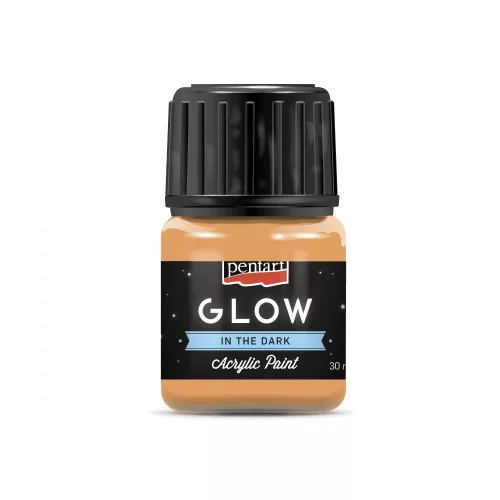 GLOW sötétben világító akrilfesték 30 ml narancs