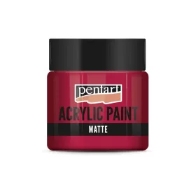 Matt akrilfesték kárminpiros 50ml