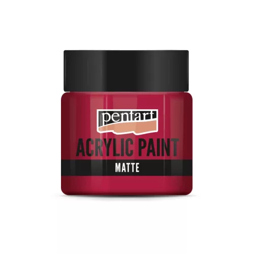 Matt akrilfesték kárminpiros 50ml