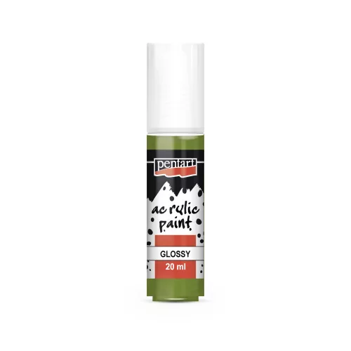 Fényes akrilfesték 20ml oliva
