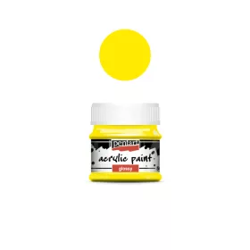 Fényes akrilfesték 50ml sárga