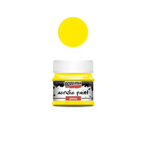 Fényes akrilfesték 50ml sárga