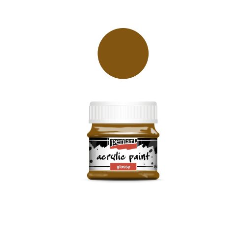 Fényes akril festék 50ml világosbarna