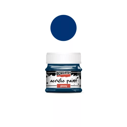 Fényes akrilfesték 50 ml indigókék
