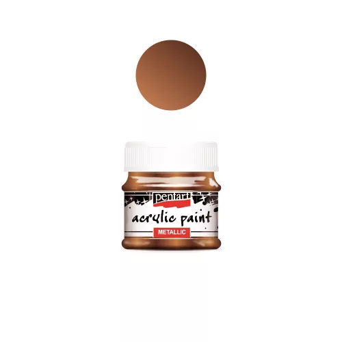 Metál akrilfesték 50ml csillogó bronz