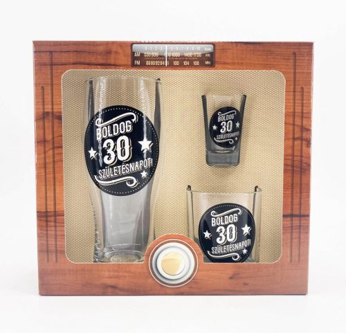 Pohár szett (3 db) 30-as