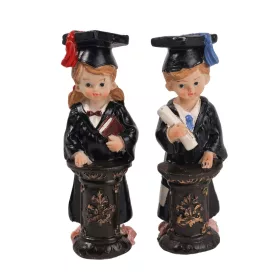 Kerámia ballagó fiú + lány 3,2x8,8cm