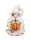 Polirezin orrszakáll szellem halloween tökkel fehér,  9,5 cm