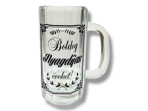 Üveg korsó 500ml -Nyugdíjjas