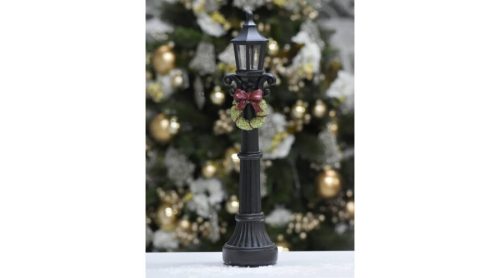 Kandeláber koszorúval világítós 41cm