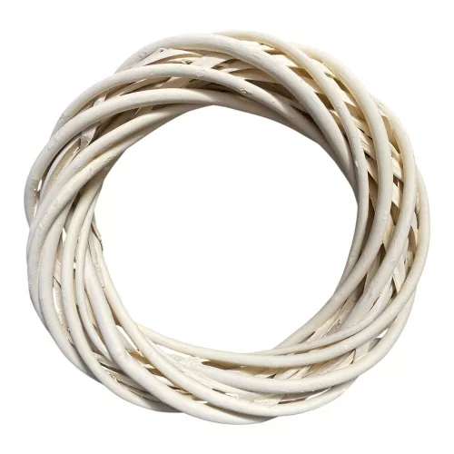 Vessző koszorú krém 20cm