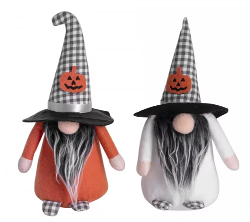 Dekor orrszakáll halloween tökös 23 cm/db