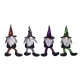 Dekor halloween orrszakáll lógólábú csíkos 4 féle 39cm/db