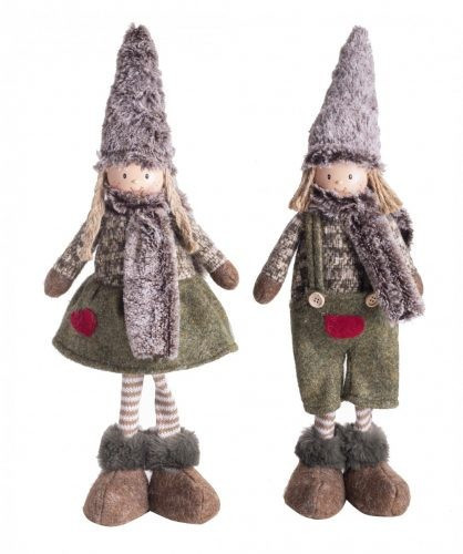 Textil fiú/lány álló zöld/barna 14x48cm