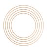 Fém karika szettben 5 db/szett arany 5 méretben 20-40 cm