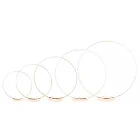 Fém karika szettben 5 db-os talpas arany 20-40cm