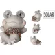 Solar kerti béka szobor 3 féle/db