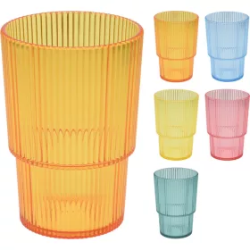   Színes műanyag pohár 90x130mm 475ml 4 féle színben válaszható/db 