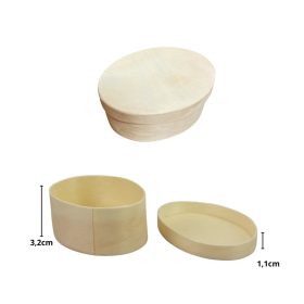 Háncs doboz mini ovális alakú 