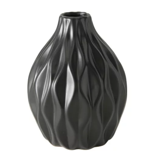 Váza Zalina 15cm - matt fekete
