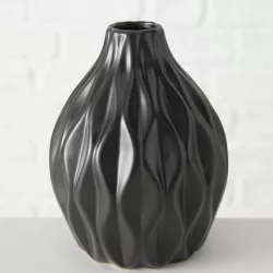 Váza Zalina 15cm - matt fekete