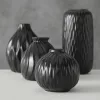 Váza Zalina 15cm - matt fekete