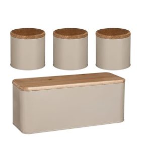 Tároló szett 4 db -os fa tetővel