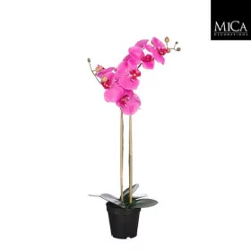   Élethű lila phalaenopsis orchidea műnövény kaspóban 70 cm