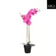 Élethű lila phalaenopsis orchidea műnövény kaspóban 70 cm