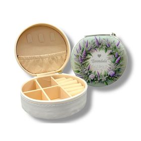 Ékszertartó 10x10x4,5cm - levendulás
