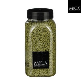 Zöld dekorációs granulátum díszkavics 650 ml