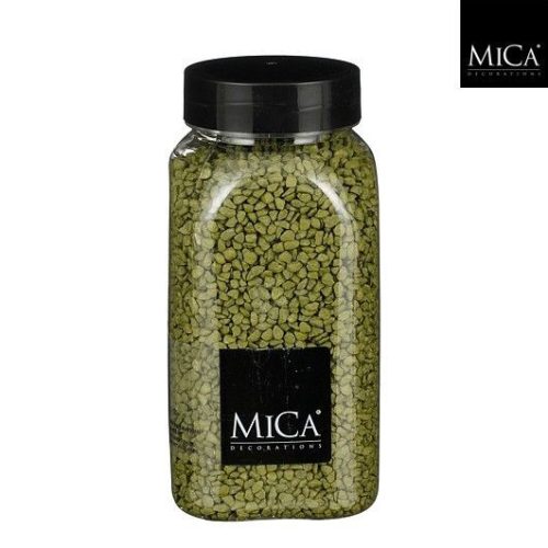 Zöld dekorációs granulátum díszkavics 650 ml