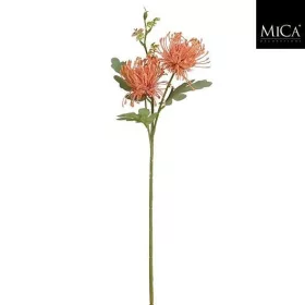 Élethű narancssárga bogáncs művirág dekor ág 65 cm