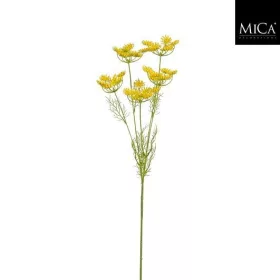 Élethű sárga vadmurok művirág dekor ág 81 cm