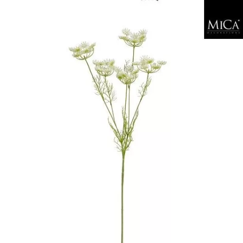 Élethű fehér vadmurok művirág dekor ág 81 cm