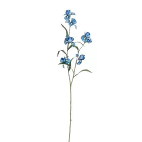 Élethű kék írisz művirág dekor ág 86 cm