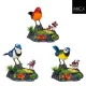 Elemes dekor madár figura hanggal választható színekben (piros, sárga, kék) 16 cm válaszható/db