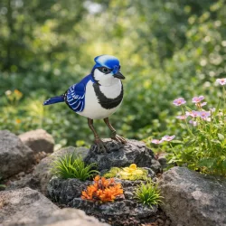   Elemes dekor madár figura hanggal választható színekben (piros, sárga, kék) 16 cm válaszható/db