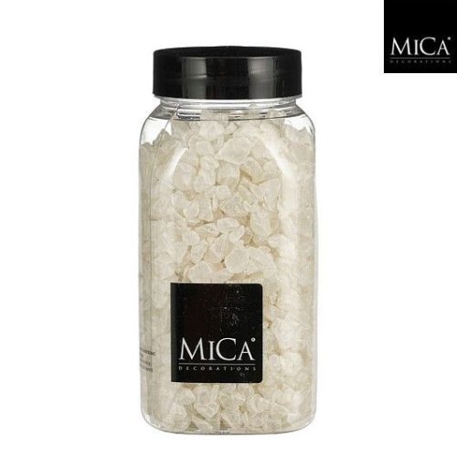 Krémfehér dekor üvegkavics dekorációhoz 650 ml