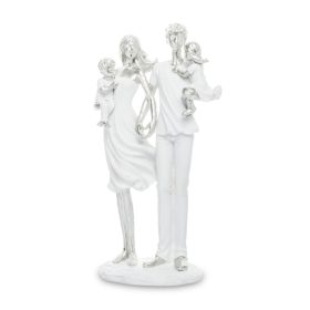 Családi szobor (1fiú egy lány) 26x14x8cm