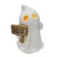 LED-es Halloween szellem figura „Boo” táblával, 10 x 8 x 14 cm