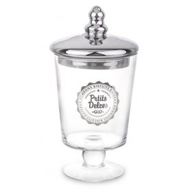 Üveg tároló edény 25x12,5x12,5