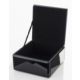 Exkluzív ékszerdoboz üveg fekete 7x12x12cm