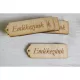 Natúr fa - "Emlékezünk" scrapbook tábla 3x8cm 5db-csomag