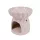 Kerámia olajmécses bordázott ivory 11,5 cm