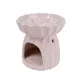 Kerámia olajmécses bordázott ivory 11,5 cm