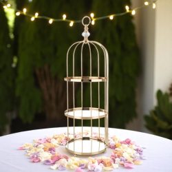 Dekoratív kalitka 71x23x23cm  arany színű