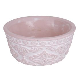 Beton kaspó dézsa cir.rózsaszín17,5 cm