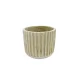 Beton kaspó  kör antik fehér 12x11cm