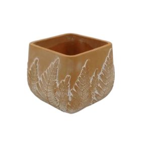 Beton kaspó kocka  páfrány terra 13x11cm